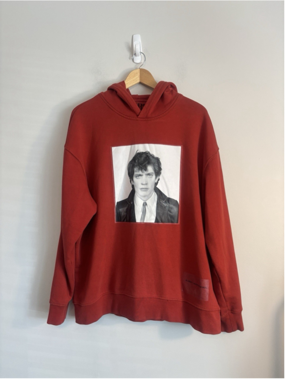 Zara Robert Mapplethorpe Hoodie Hooded Top Orange Large